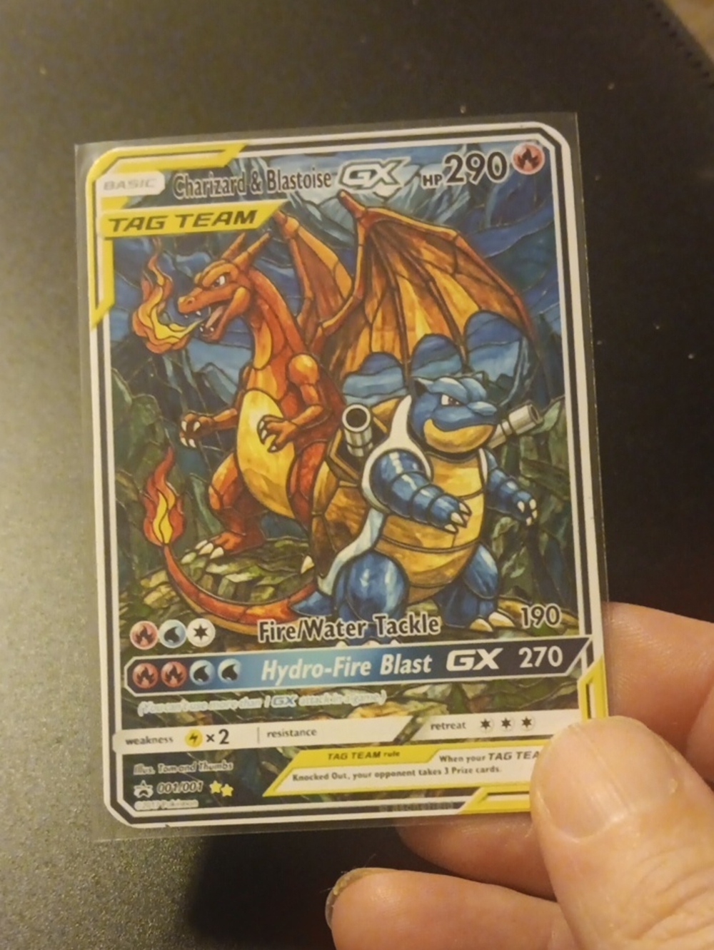Card featuring Pokémon-like characters